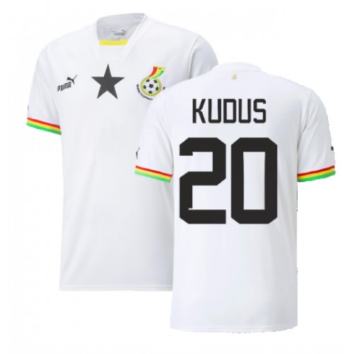 Ghana Mohammed Kudus #20 Koszulka Podstawowych MŚ 2022 Krótki Rękaw